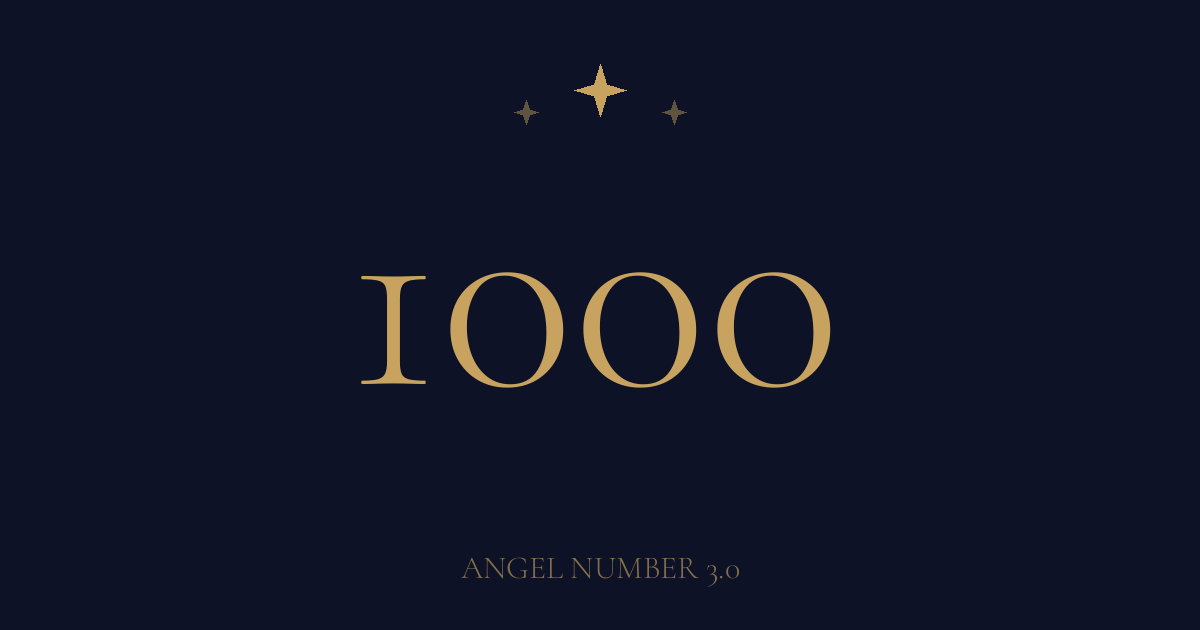エンジェルナンバー1000の意味は？余地を残して最初の一歩を選ぶ数字｜恋愛・金運・仕事・ツインレイも解説