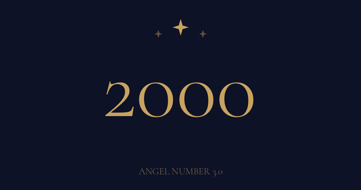 エンジェルナンバー2000の意味は？無理のない約束を考える数字｜恋愛・金運・仕事・ツインレイも解説